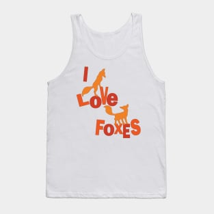 I Love Foxes Tank Top